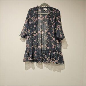 American Eagle Outfitters Floral Sheer Kimono